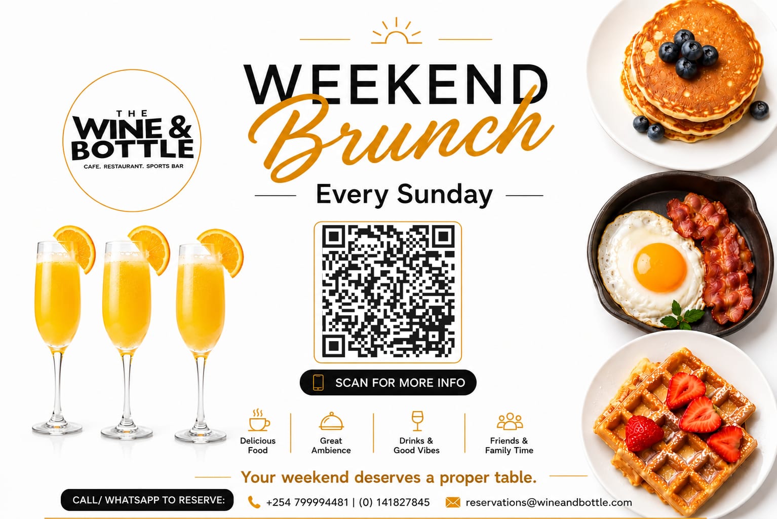 The Wine & Bottle Weekend Brunch — Every Sunday